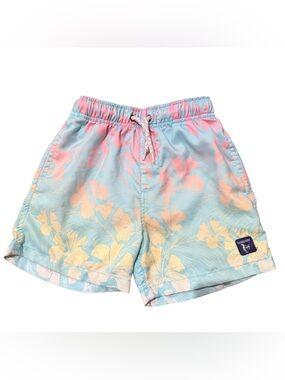 Endless Summer Pastel Floral Swim Trunks - boys size 8